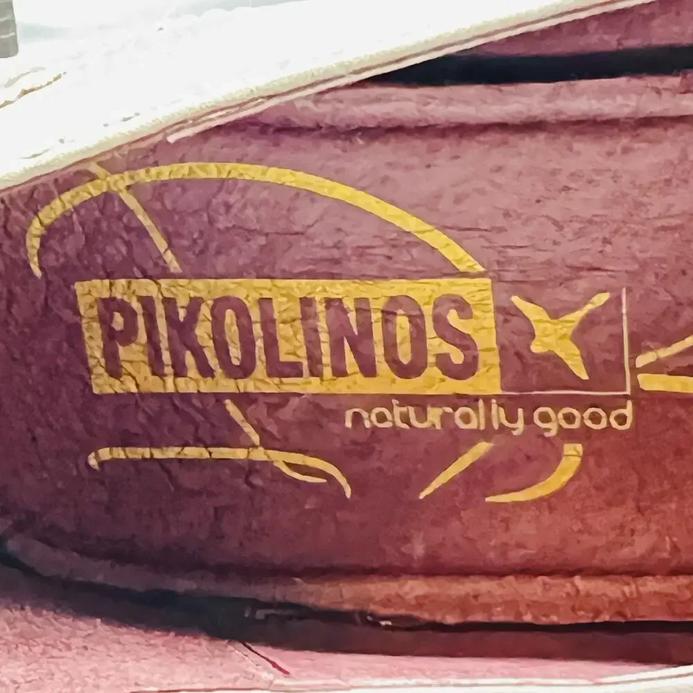 Pikolinos Shoes Womens 10.5 Brown Leather Colorblock Lace Up Wingtip Heel Pumps